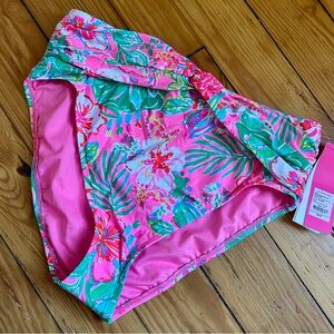 Lilly Pulitzer Pink and Green Bikini Bottom